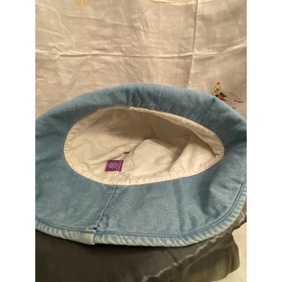 Disney,”Pooh”, Adult Denim Bucket Hat with embroidered Pooh and Tigger - Picture 11 of 12